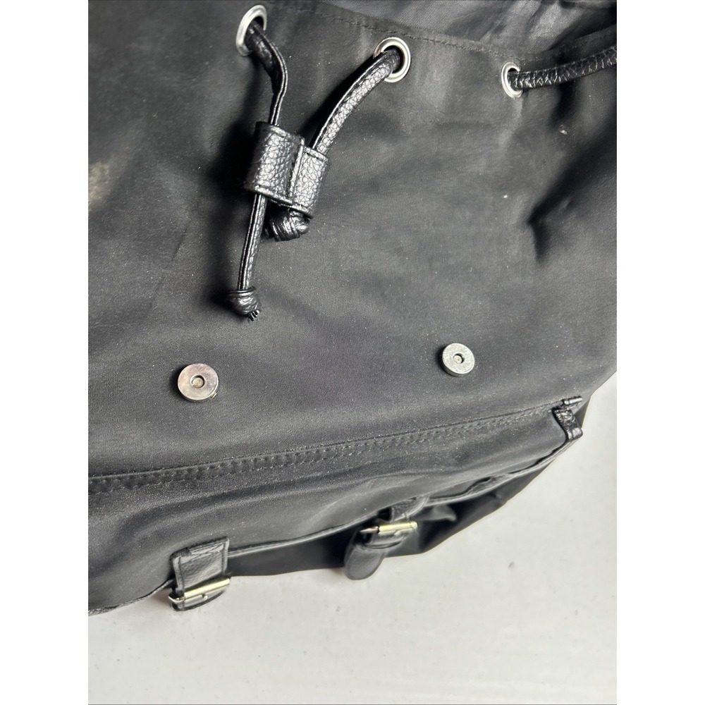Disney Cruise Line Excl. Backpack Black Nylon w Leather Accents Mickey‎ Ears - Picture 3 of 9